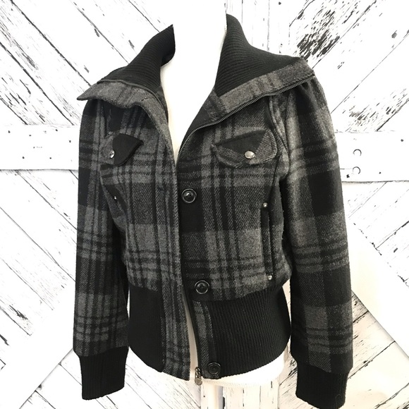 Guess Jackets & Blazers - Guess Wool-Blend Jacket (L)